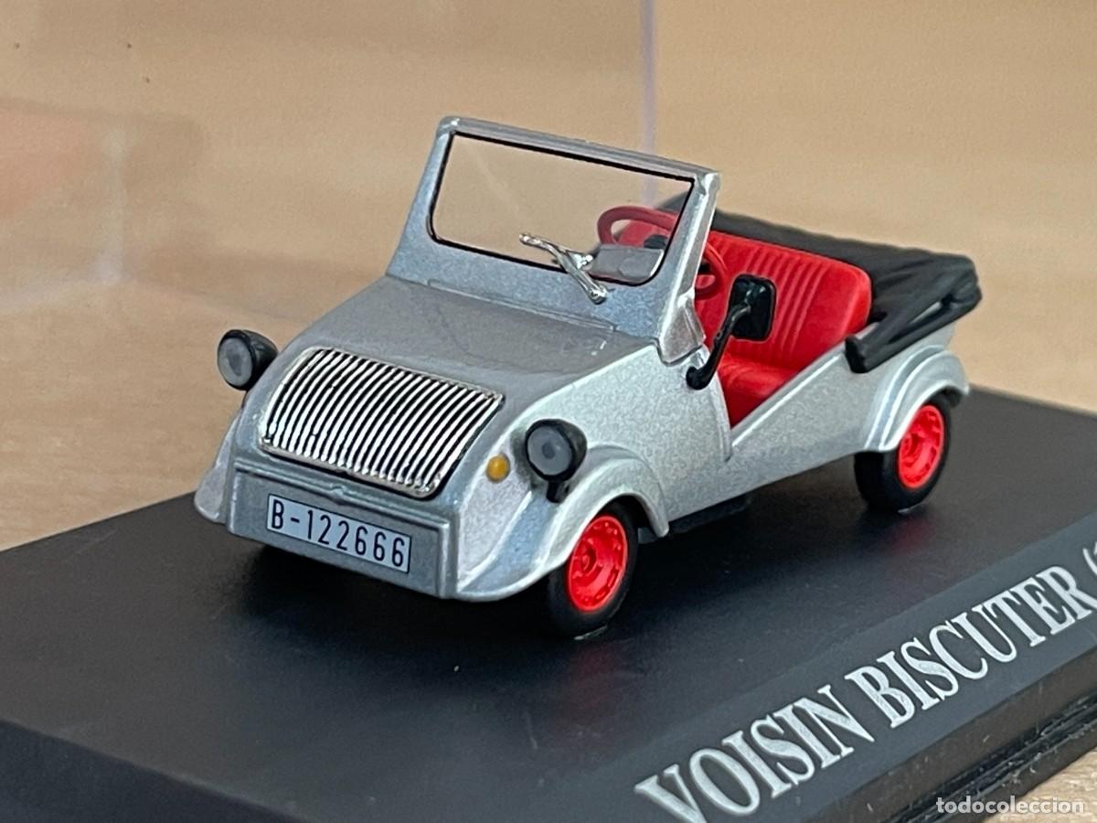 Coches a escala: Coche VOISIN BISCUTER (1955) matr&iacute;cula Barcelona 1:43 die-cast metal car 1/43 altaya biscutter
