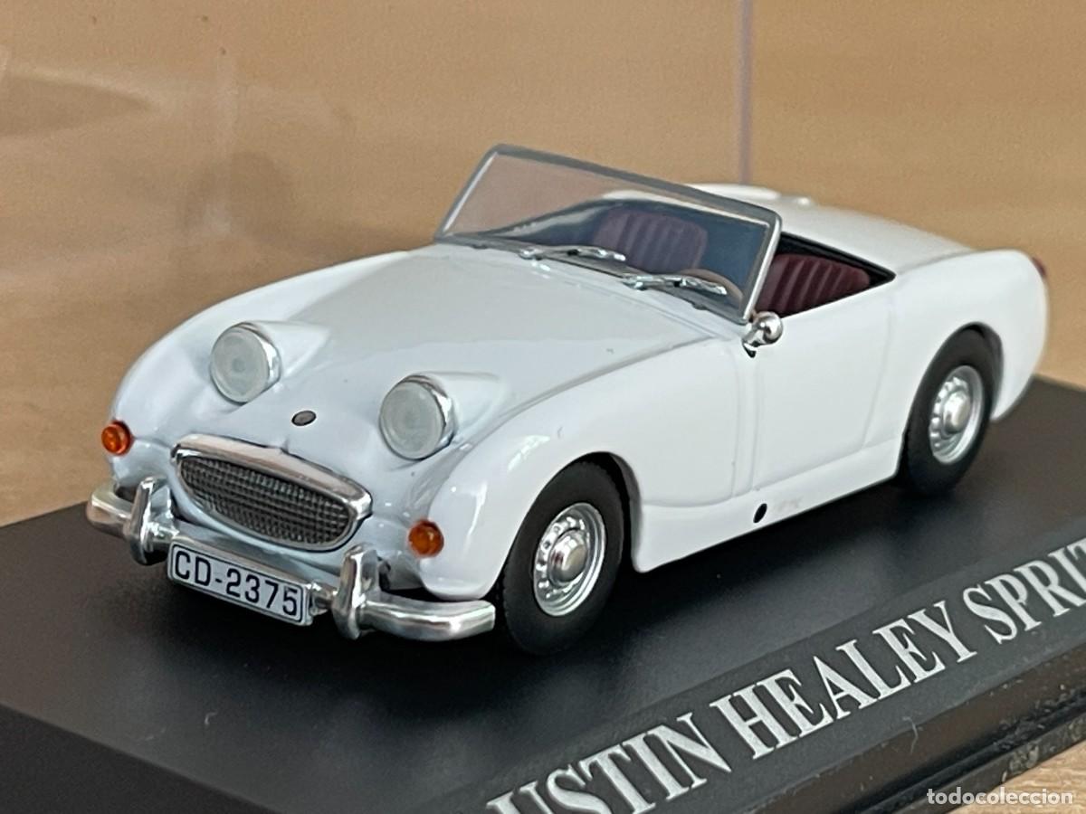 Coches a escala: Coche AUSTIN HEALEY SPRITE (1959) matr&iacute;cula CD 1:43 die-cast metal car 1/43 altaya ojitos