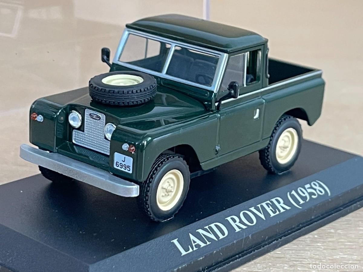 Coches a escala: Coche LAND ROVER (1958) matr&iacute;cula Jaen 1:43 die-cast metal car 1/43 altaya santana