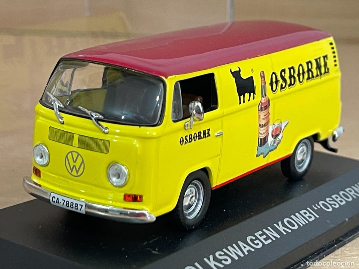 Coches a escala: Furgoneta VOLKSWAGEN KOMBI OSBORNE matr&iacute;cula C&aacute;diz 1:43 die-cast metal car 1/43 altaya