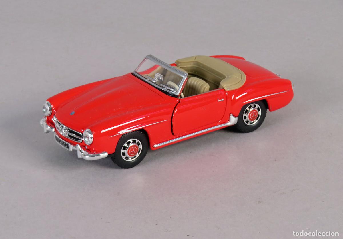 Coches a escala: Mercedes Benz 190 SL Schuco Junior Line 1/43 color rojo