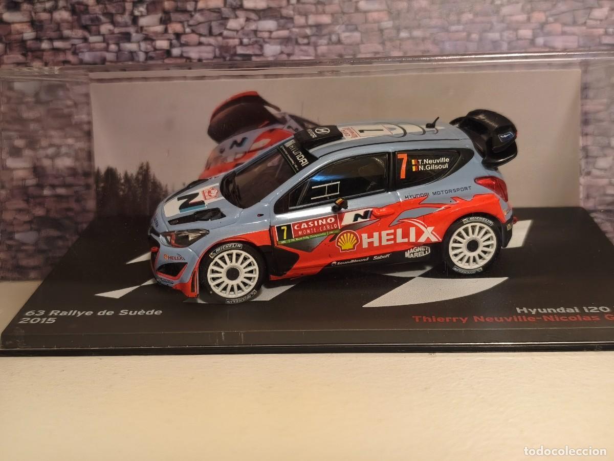 Coches a escala: Rally. Hyundai i20 WRC. T. Neuville-Suecia 2015. Escala 1/43. Leer bien descripci&oacute;n