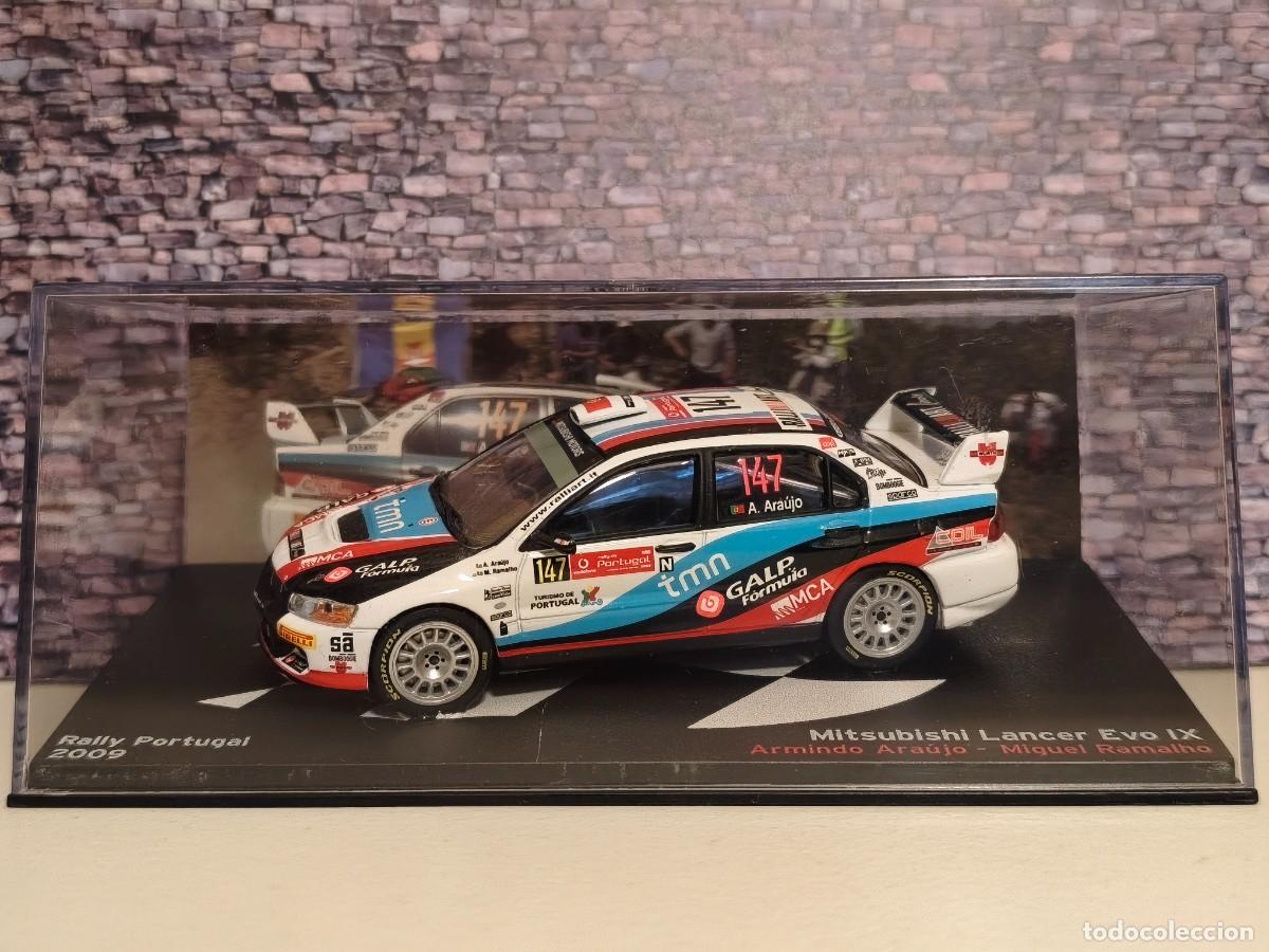 Coches a escala: Rally. Mitsubishi Lancer WRC Evo9. A. Araujo-Portugal 2009 Escala 1/43. Leer bien descripci&oacute;n