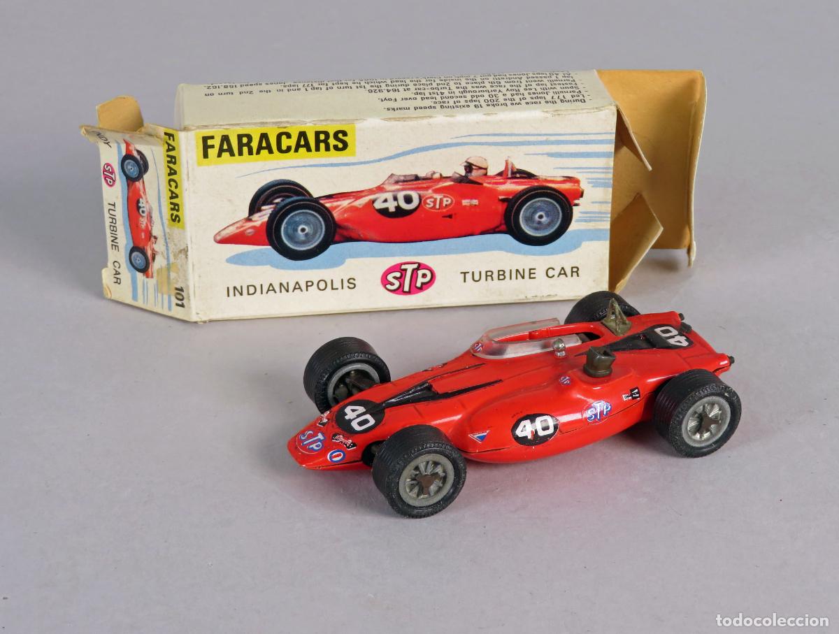 Coches a escala: Faracars Indian&aacute;polis STP 1/43 Turbine car ref 101 con caja a&ntilde;os 60