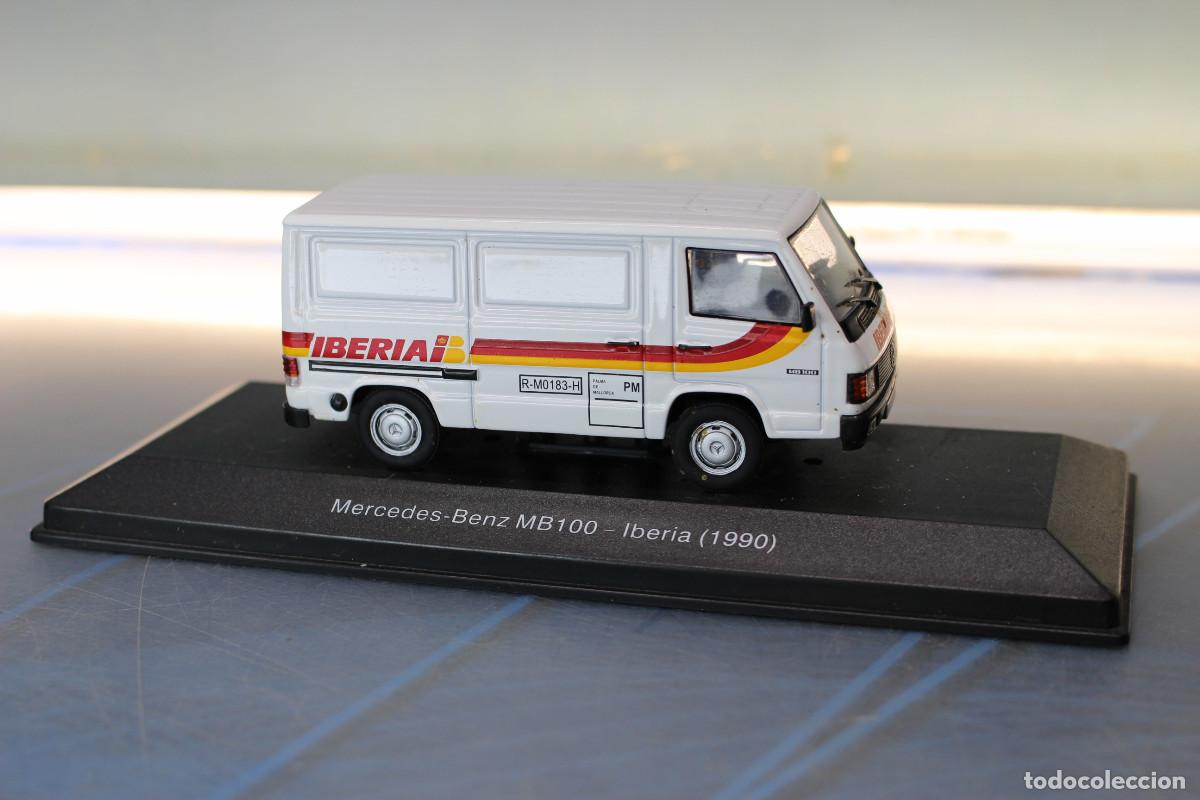 Coches a escala: Furgoneta Mercedes MB-100, Iberia, 1990. 1/43.