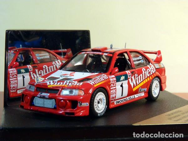 Coches a escala: Mitsubishi Lancer Evo V - Rally Australia 1998 - T.Makinen, R.Mannisenmaki - Skid-Vitesse - 1:43