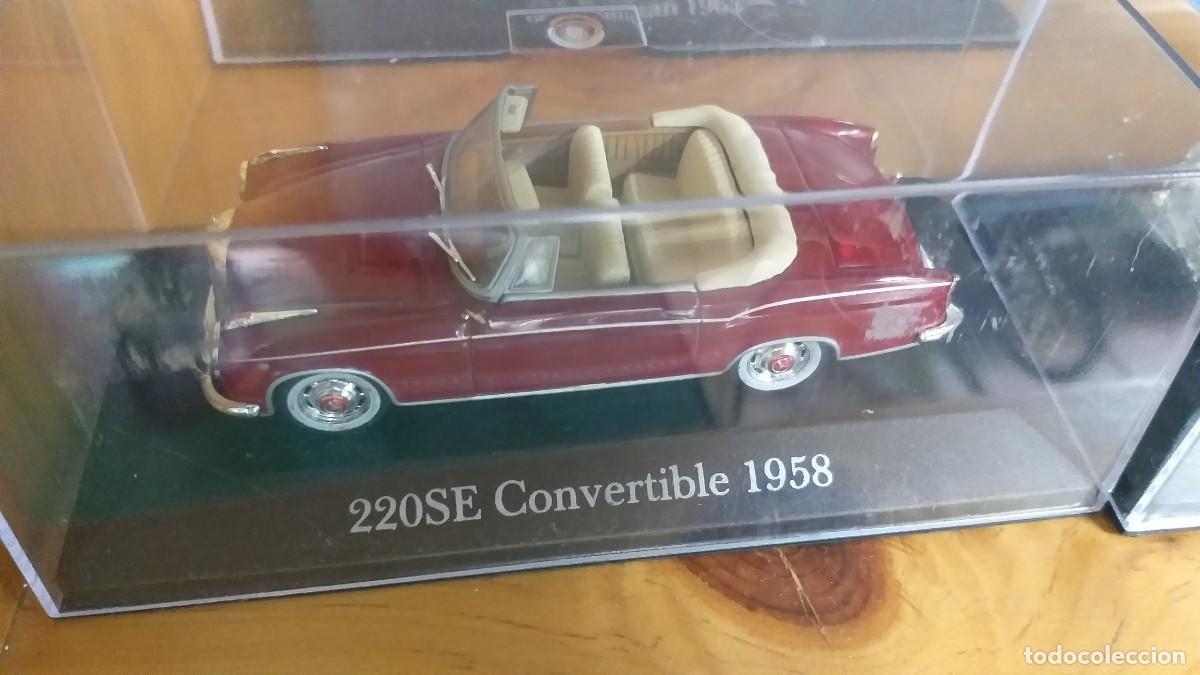 Coches a escala: 5 coches 1:43 220SE CONVERTIBLE1958,MERCEDES 300SL 1954,600 PULLMAN 1963,JAGUARE-TIPE y PORSCHE 356A