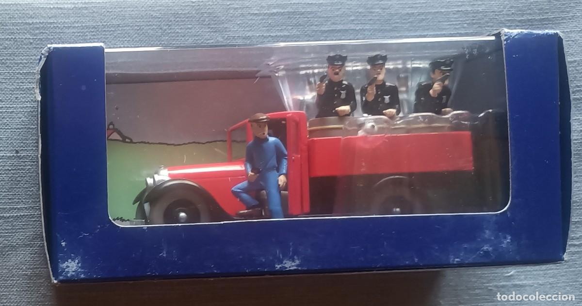 Coches a escala: Tintin Coche Atlas 41 Cami&oacute;n policia en Am&eacute;rica Ed. francesa