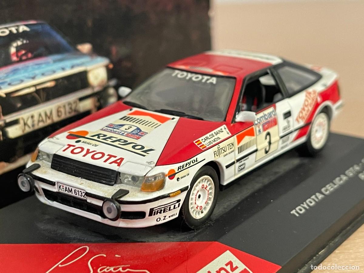 Coches a escala: Coche TOYOTA CELICA GT4 1989 RAC Rally #3 Carlos Sainz Collection 1:43 die-cast metal car ixo altaya