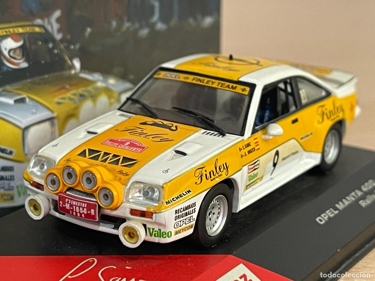 Coches a escala: Coche OPEL MANTA 400 1984 Rally Catalunya #9 Carlos Sainz Collection 1:43 die-cast metal ixo altaya