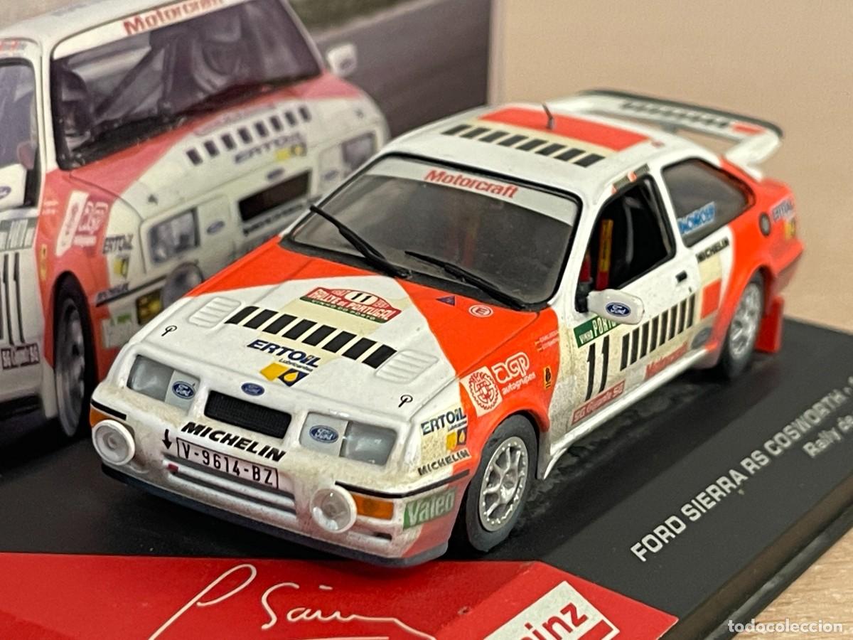 Coches a escala: Coche FORD SIERRA RS COSWORTH 1987 Rally de Portugal #11 Carlos Sainz 1:43 die-cast metal ixo altaya