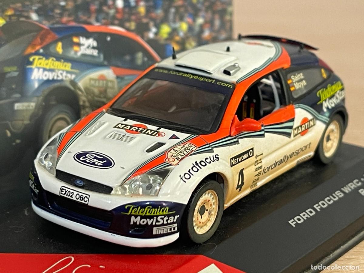 Coches a escala: Coche FORD FOCUS WRC 2002 RAC Rally #4 Carlos Sainz Collection 1:43 die-cast metal car ixo altaya