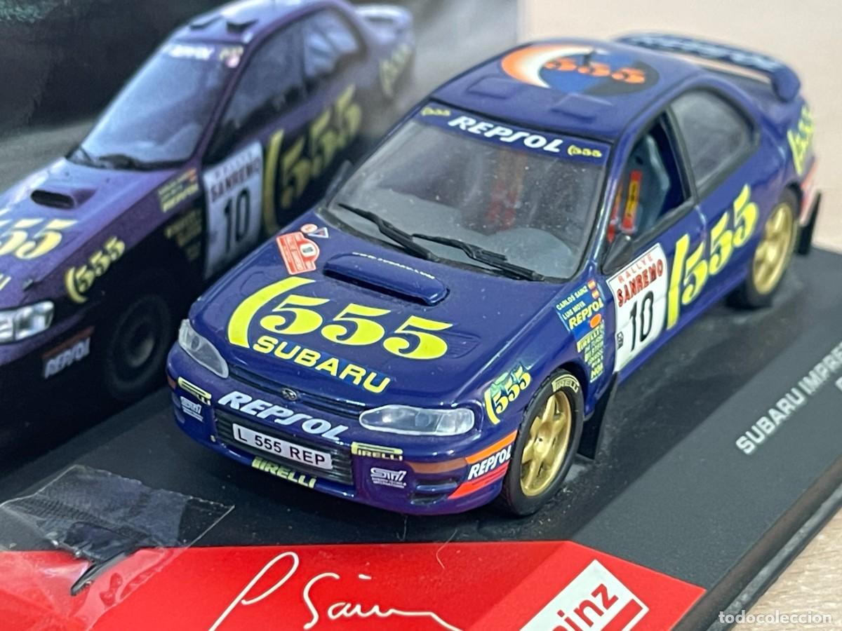 Coches a escala: Coche SUBARU IMPREZA 1994 Rally SanRemo #10 Carlos Sainz Collection 1:43 die-cast metal ixo altaya