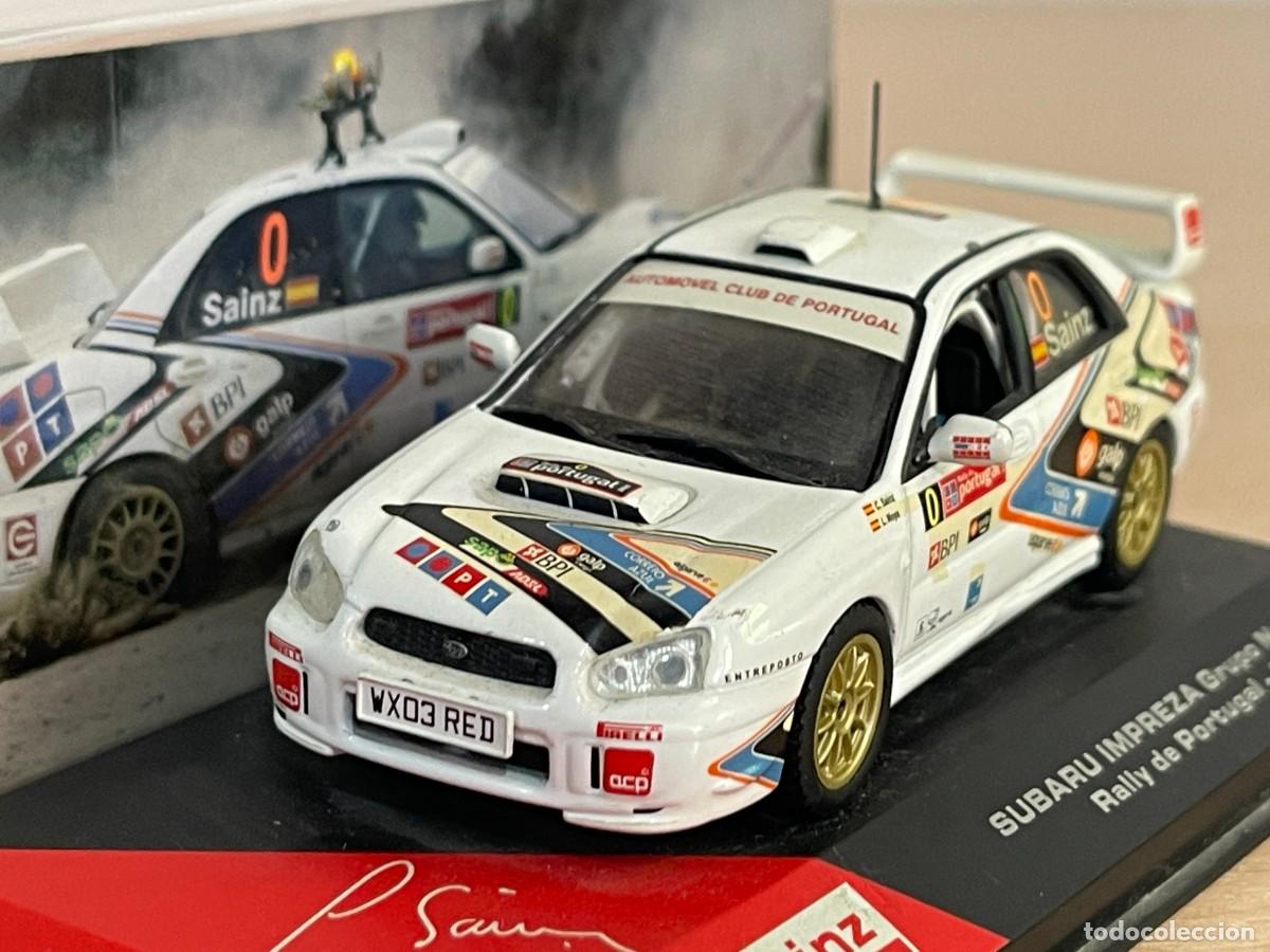 Coches a escala: Coche SUBARU IMPREZA Grupo N 2005 Rally Portugal Coche 0 Carlos Sainz 1:43 die-cast metal ixo altaya