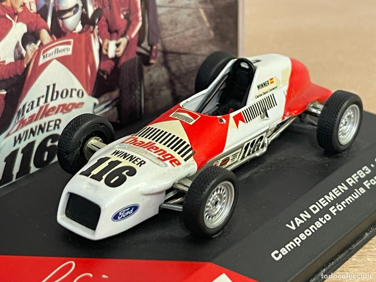 Coches a escala: Coche VAN DIEMEN RF83 1983 Campeonato F&oacute;rmula Ford 1600 #116 Carlos Sainz 1:43 die-cast ixo altaya