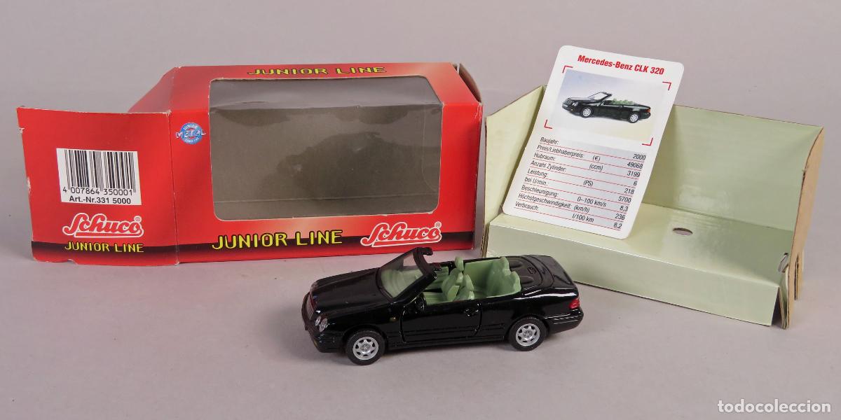 Coches a escala: Mercedes Benz CLK 320 Schuco Junior Line 1/43 color negro con caja