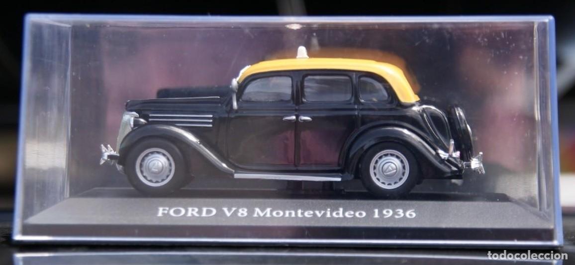 Coches a escala: FORD V8 TAXI MONTEVIDEO 1936 ESCALA 1/43 de SALVAT EN CAJA