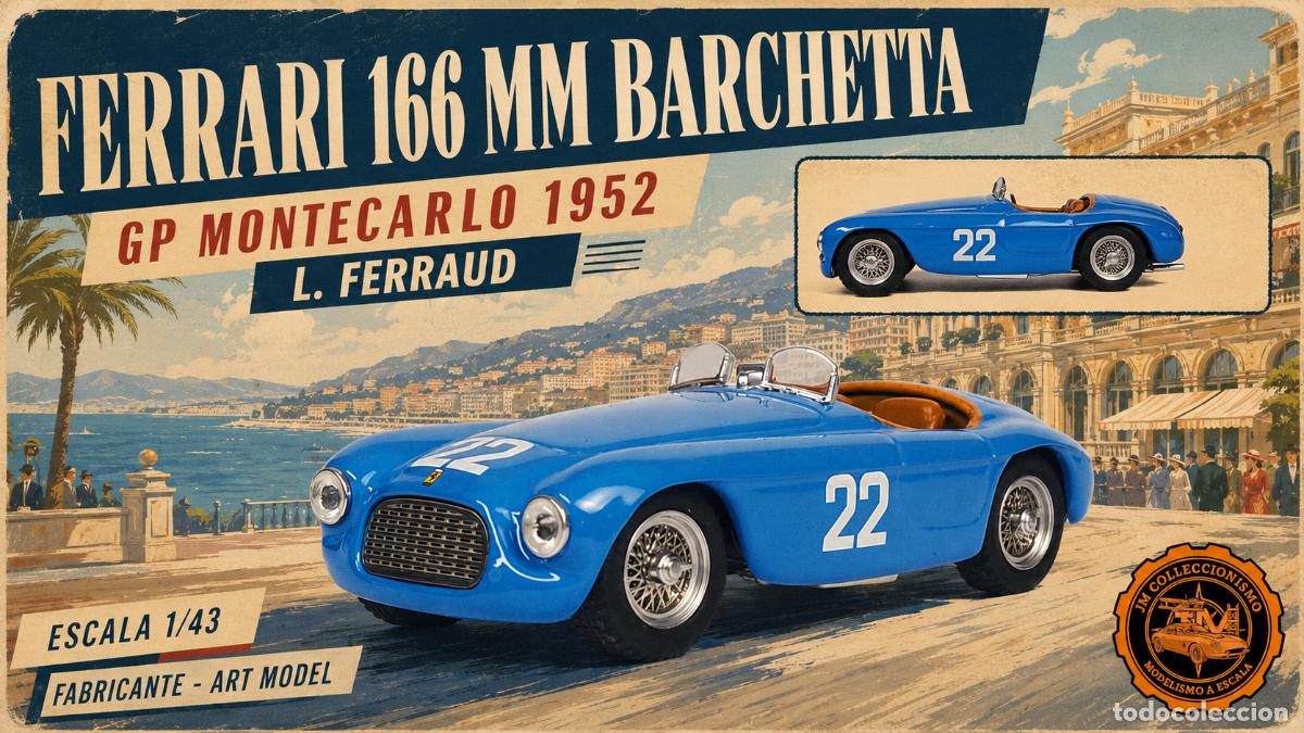 Modellautos: Ferrar 166 MM Barchetta Gran Prix Montecarlo 1952
