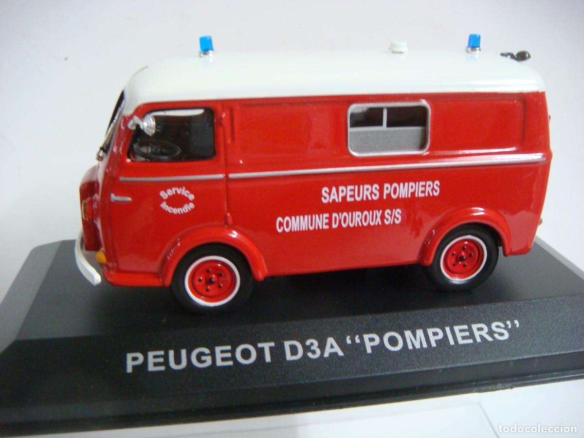 Coches a escala: COCHE PEUGEOT D3A (POMPIERS) ESCALA 1/43 ES NUEVO