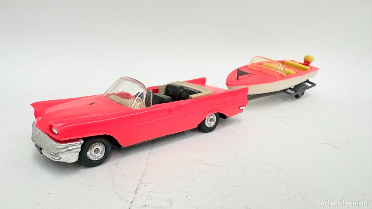 Coches a escala: CHRYSLER NEW YORKER CON LANCHA ROCCA NOREV ESCALA 1/43 VINTAGE MADE IN FRANCE
