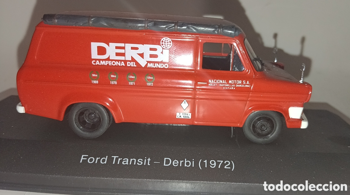 Coches a escala: VEH&Iacute;CULO REPARTO Y SERVICIO SALVAT FORD TRANSIT DERBI 1972