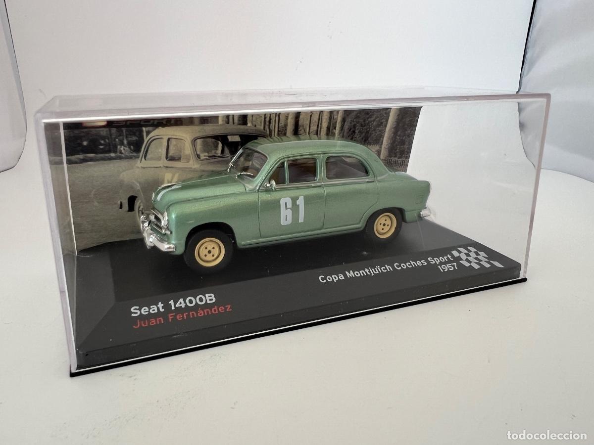 Coches a escala: SEAT 1400 B JUAN FERNANDEZ COPA MONTJUICH 1957 COLECCION SEAT 1/43