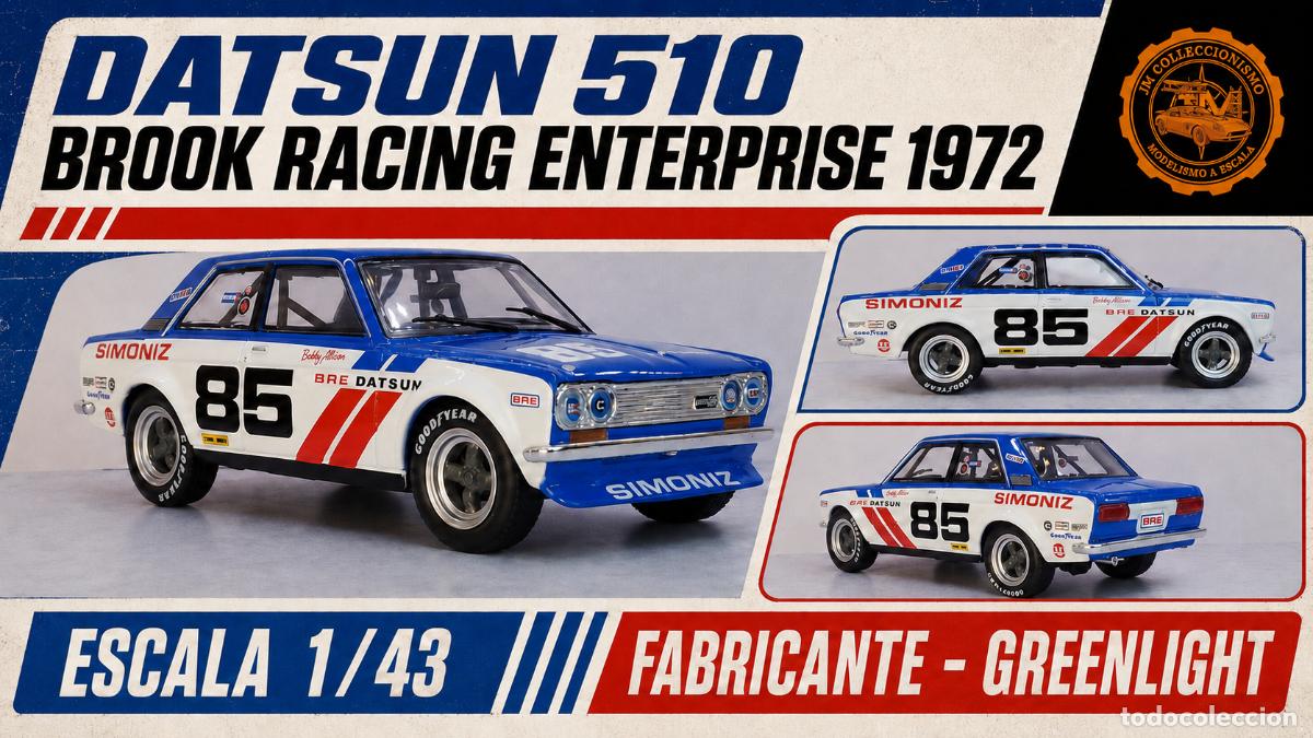 Carros em escala: Datsun 510 Brook Racing 1972