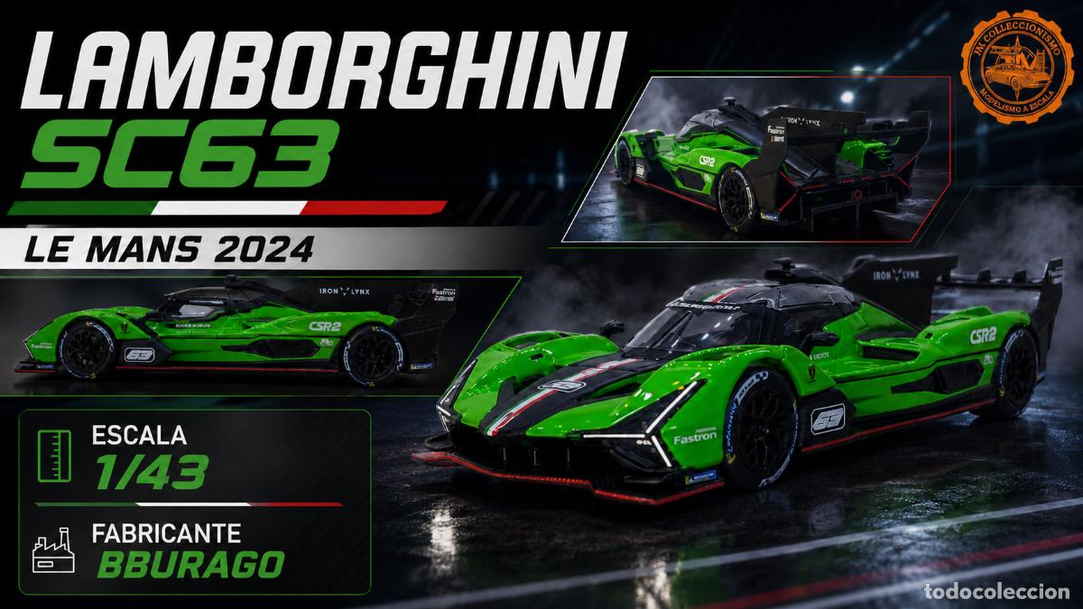 Voitures &agrave; l'&eacute;chelle: Lamborghini SC63 Le Mans 2024