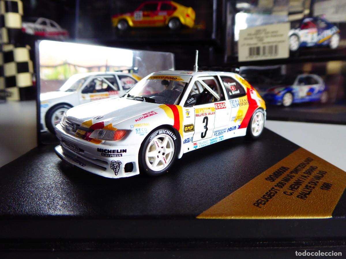 Coches a escala: 1/43 Vitesse Skid Peugeot 306 Maxi #3 Esso Switzerland Rally du Valais 1998