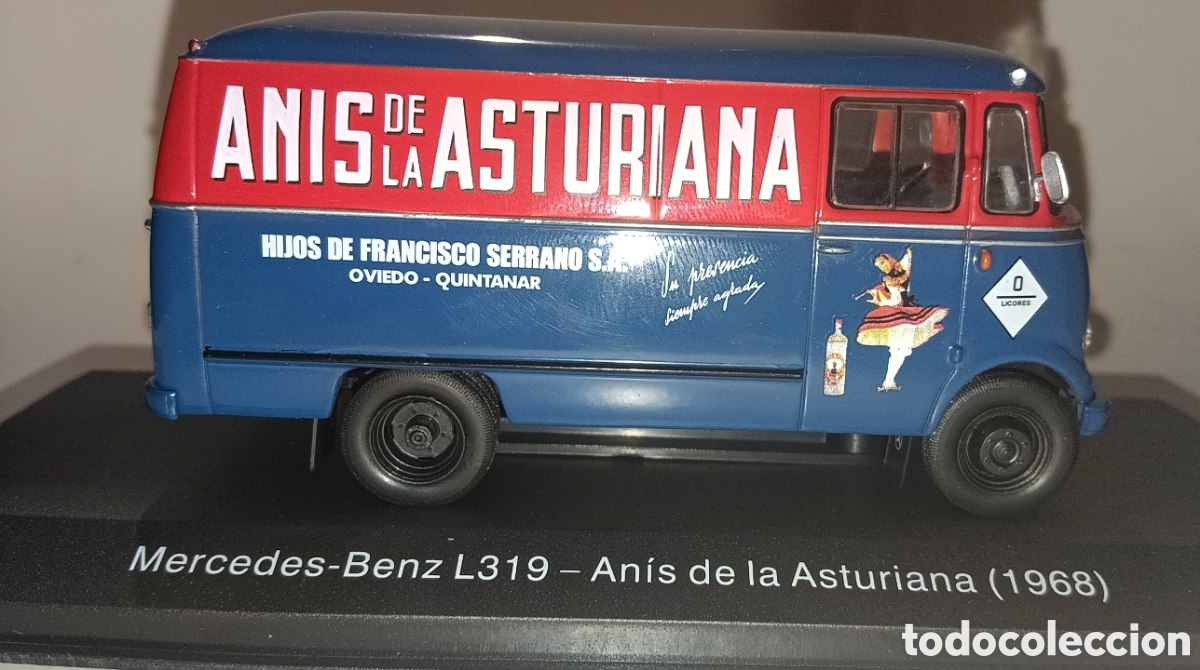 Coches a escala: VEH&Iacute;CULO REPARTO Y SERVICIO MERCEDES AN&Iacute;S ASTURIANA 1968