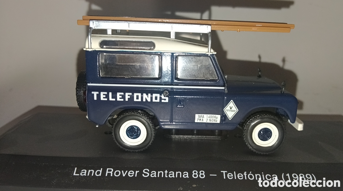 Coches a escala: VEH&Iacute;CULO REPARTO Y SERVICIO SALVAT LAND ROVER TEL&Eacute;FONOS TELEF&Oacute;NICA 1989