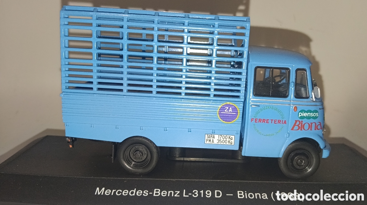 Coches a escala: VEH&Iacute;CULO REPARTO Y SERVICIO SALVAT MERCEDES BIONA 1963