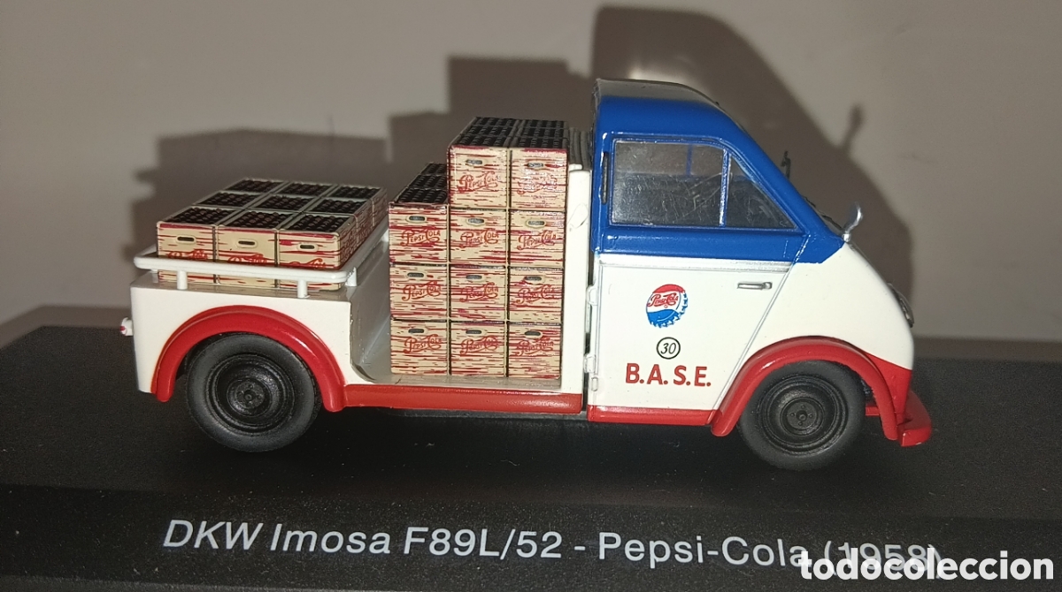 Coches a escala: VEH&Iacute;CULO REPARTO Y SERVICIO SALVAT DKW PEPSI COLA 1958