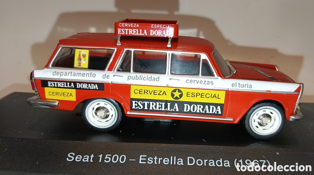 Coches a escala: VEH&Iacute;CULO REPARTO Y SERVICIO SALVAT SEAT 1500 ESTRELLA DORADA 1967