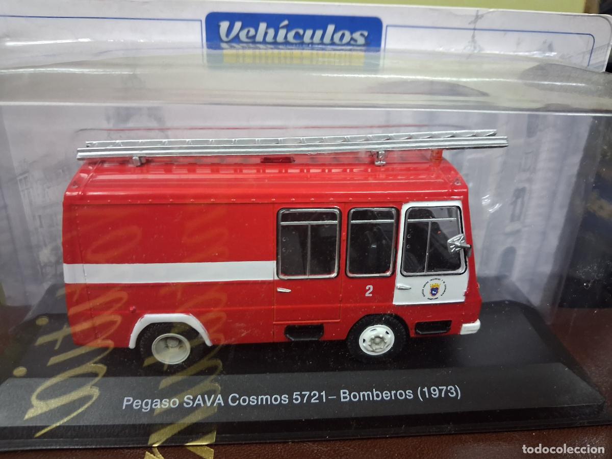 Coches a escala: COCHE CAMION MINIATURA 1:43 VEHICLOS DE REPARTO Y SERVICIOS PEGASO SAVA COSMOS 5721 BOMBEROS NUEVO