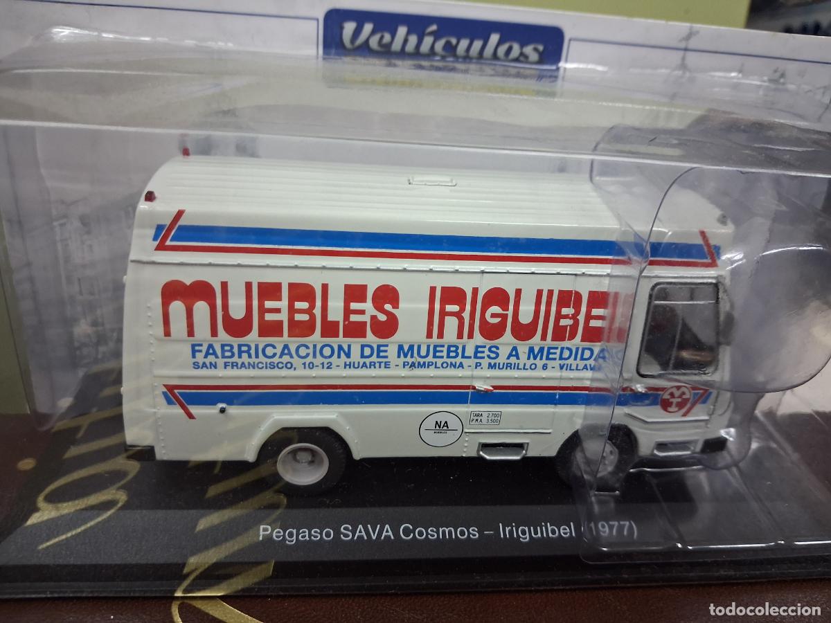Coches a escala: COCHE CAMION MINIATURA 1:43 VEHICLOS DE REPARTO Y SERVICIOS PEGASO SAVA COSMOS IRIGUIBEL 1977 NUEVO