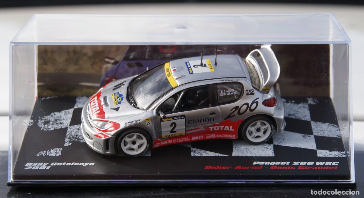 Coches a escala: PEUGEOT 206 WRC RALLYE CATALUNYA 2001 DIDIER AURIOL - DENIS GIRAUDET ESCALA 1/43 ALTAYA EN CAJA
