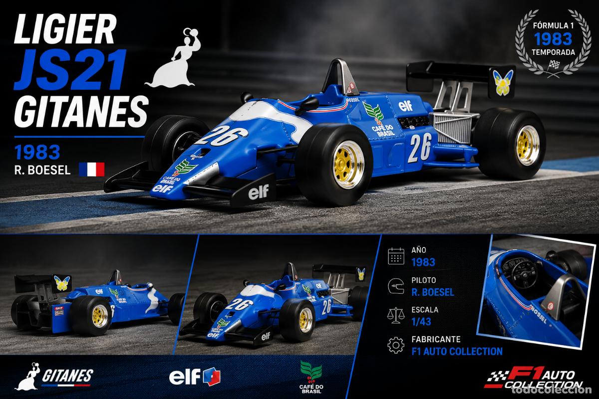 Modellautos: Ligier JS21 1983 - R. Boesel