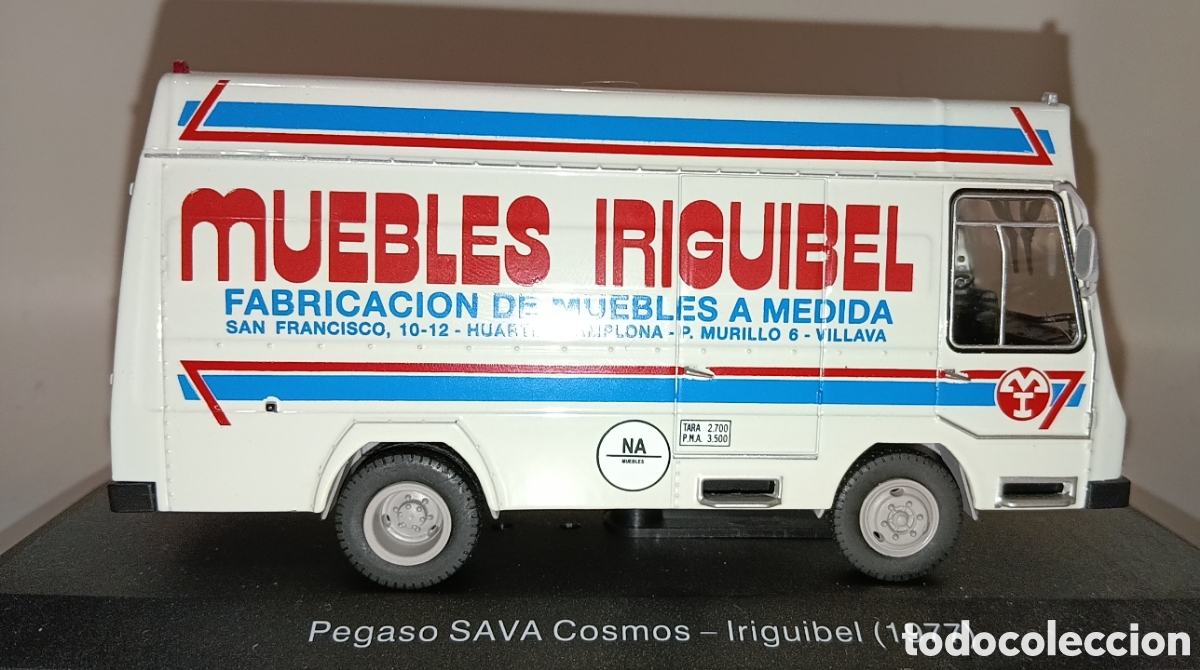 Coches a escala: VEH&Iacute;CULO REPARTO Y SERVICIO SALVAT PEGASO SAVA COSMOS MUEBLES IRIGUIBEL 1977