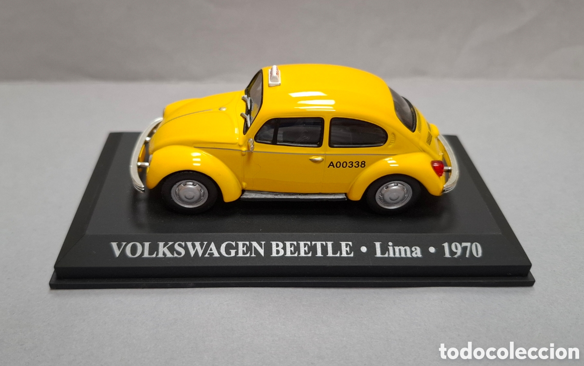 Coches a escala: Taxi VOLKSWAGEN BEETLE Lima 1970 Taxis del Mundo Altaya nuevo en blister