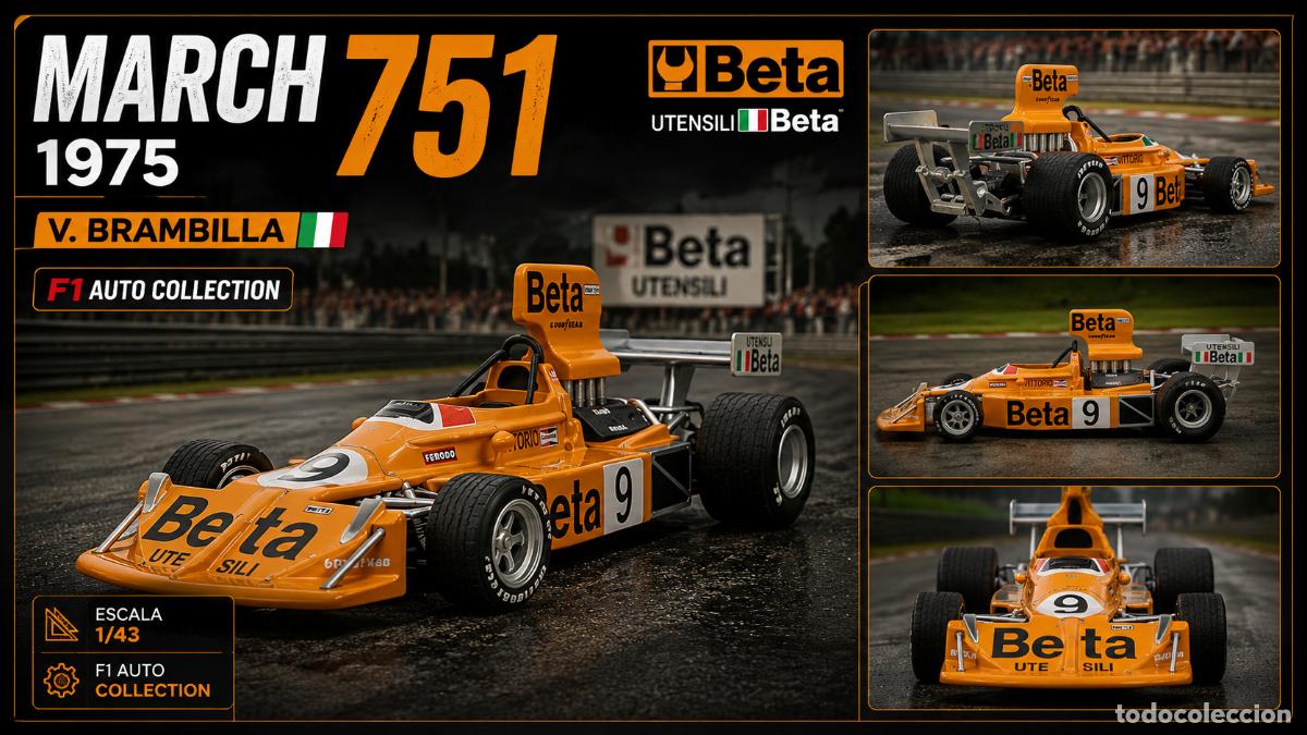Carros em escala: March 751 1975 - V. Brambilla