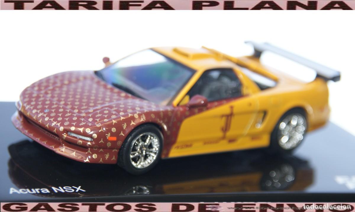 Coches a escala: ACURA NSX AMARILLO Y MARRON FAST AND FURIUS ESCALA 1:43 DE ALTAYA EN CAJA