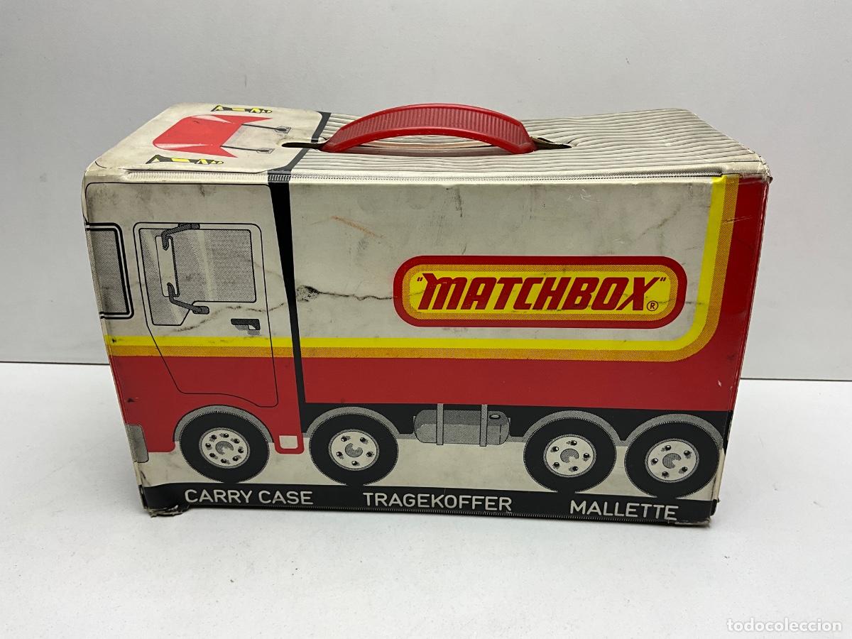 Coches a escala: MALETA MALET&Iacute;N CAJA CONTENEDOR PARA COCHES MATCHBOX LESNEY DE A&Ntilde;O 1979 - NO EST&Aacute; COMPLETO