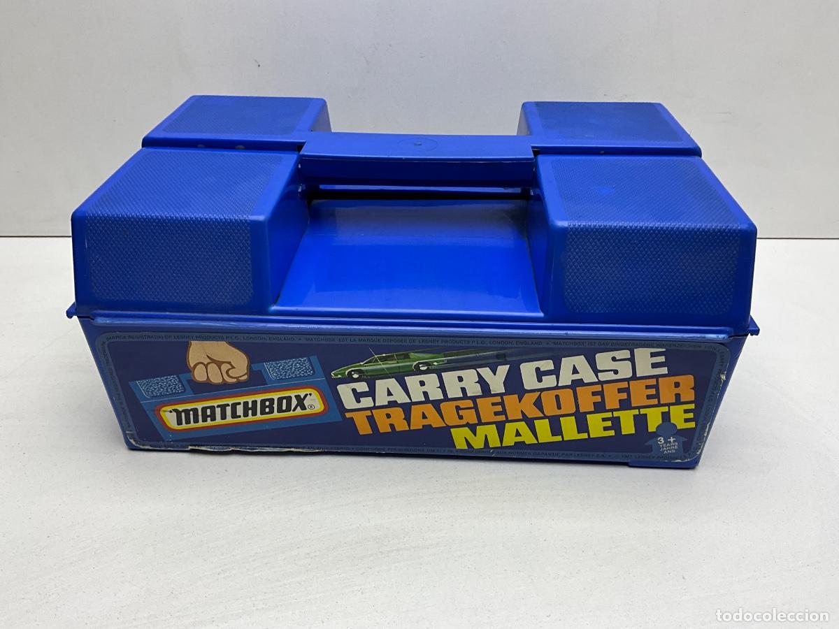 Coches a escala: MALETA MALET&Iacute;N CAJA CONTENEDOR PARA COCHES MATCHBOX - CARRY CASE TRAGEKOFFER - NO EST&Aacute; COMPLETO