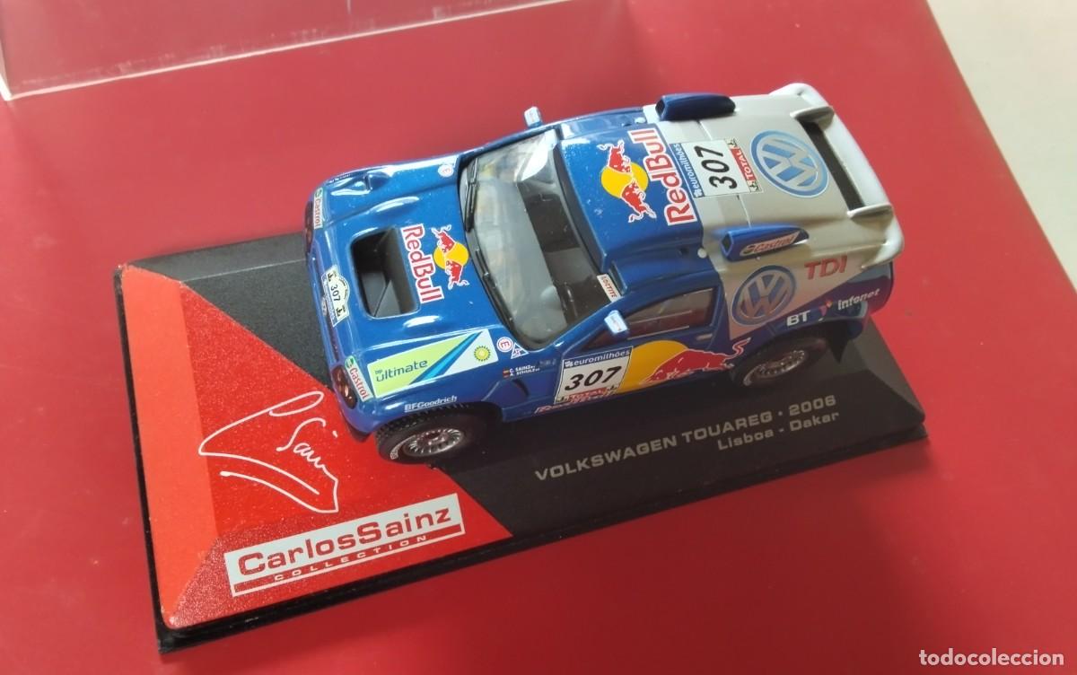Coches a escala: VOLKSWAGEN TOUAREG 2008 - LISBOA DAKAR- , ESCALA 1/43 , NUEVO EN SU CAJA
