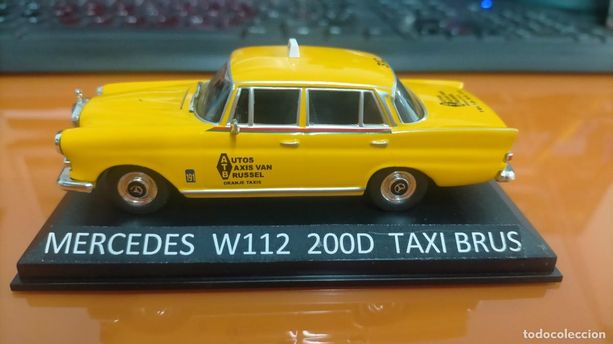 Coches a escala: MERCEDES BENZ 200 D , (W 112) TAXI DE BRUSELAS, A&Ntilde;O 1966