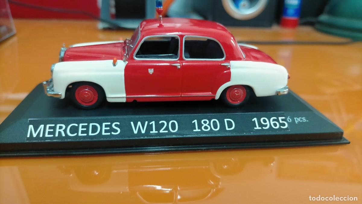 Coches a escala: MERCEDES BENZ W120 Y W111, UNIDAD DE BOMBERO Y TAXI (A&Ntilde;OS 1965 Y 1962)