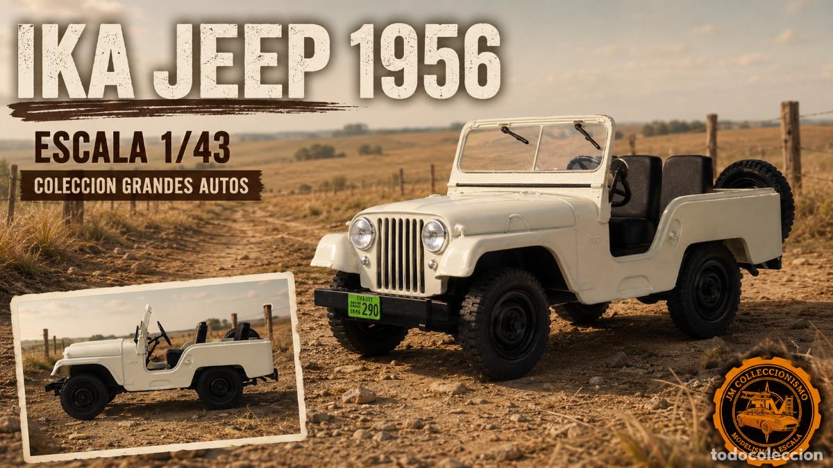 Voitures &agrave; l'&eacute;chelle: IKA Jeep 1956 Escala 1/43