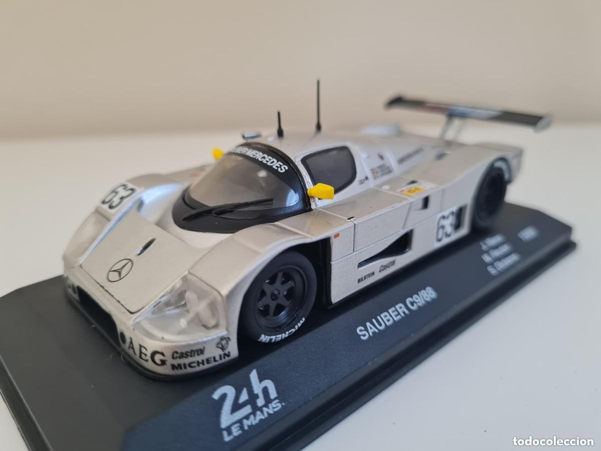 Coches a escala: Coche SAUBER C9/88 #5 24 Horas Le Mans 1989 #63 Mass Reuter Dickens 1:43 die-cast metal car 1/43