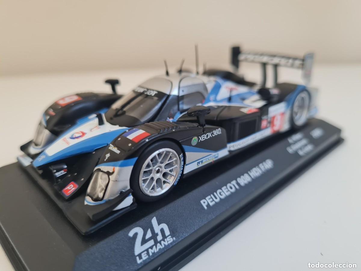 Coches a escala: Coche PEUGEOT 908 HDi FAP 24 Horas Le Mans 2009 #9 Wurz Brabham Gen&eacute; 1:43 die-cast metal car 1/43